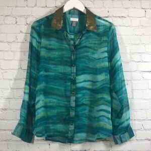 Chicos top with sequin